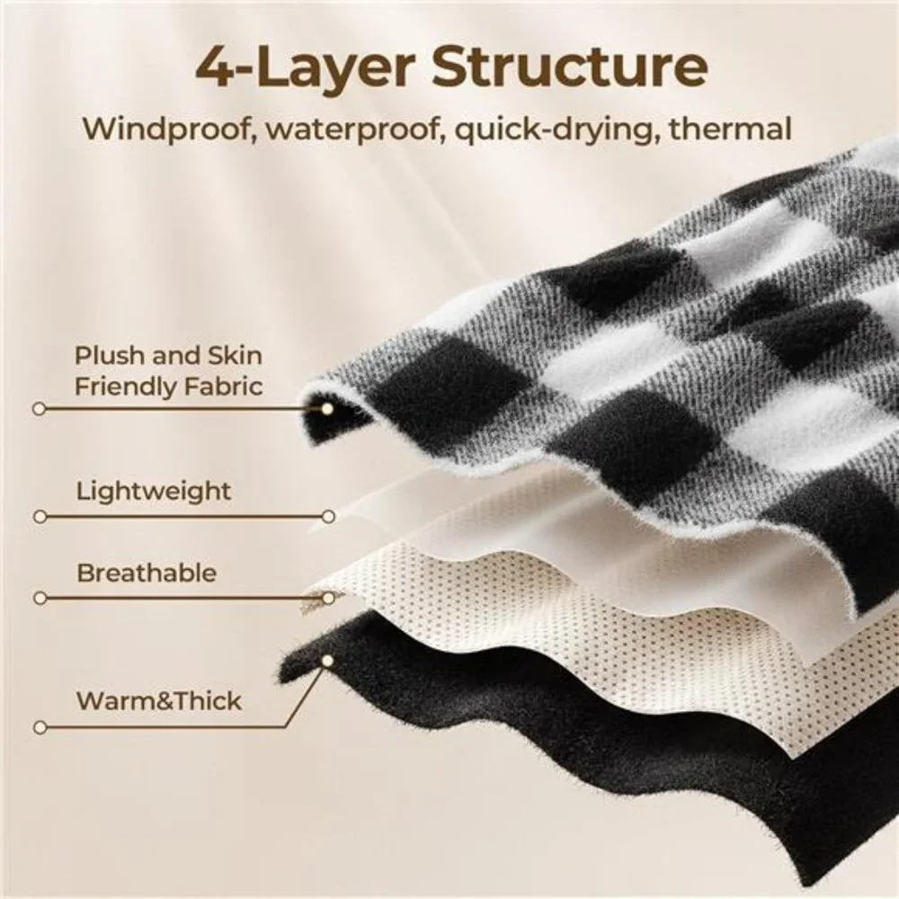 Heated Scarf Unisex with 5000mAh Rechargeable Battery, 3 Temperature Settings - Picture 4 of 7